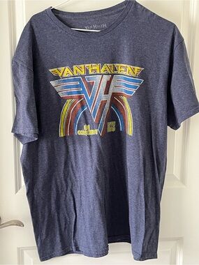 Van Halen 1980’s Graphic Men's Nav Band T-Shirt